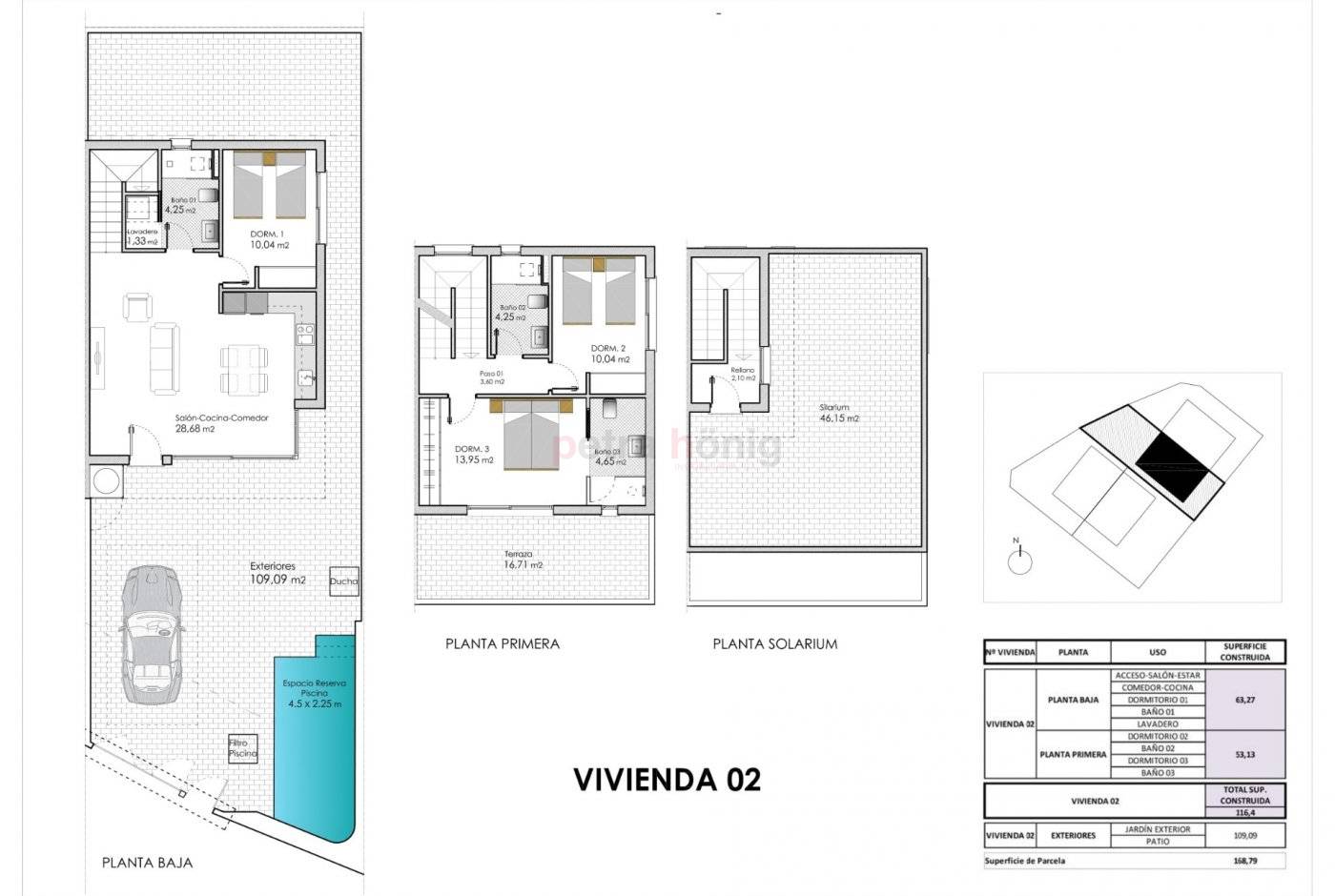 Neubau-Projekte - Doppelhaushälfte - Pilar de La Horadada