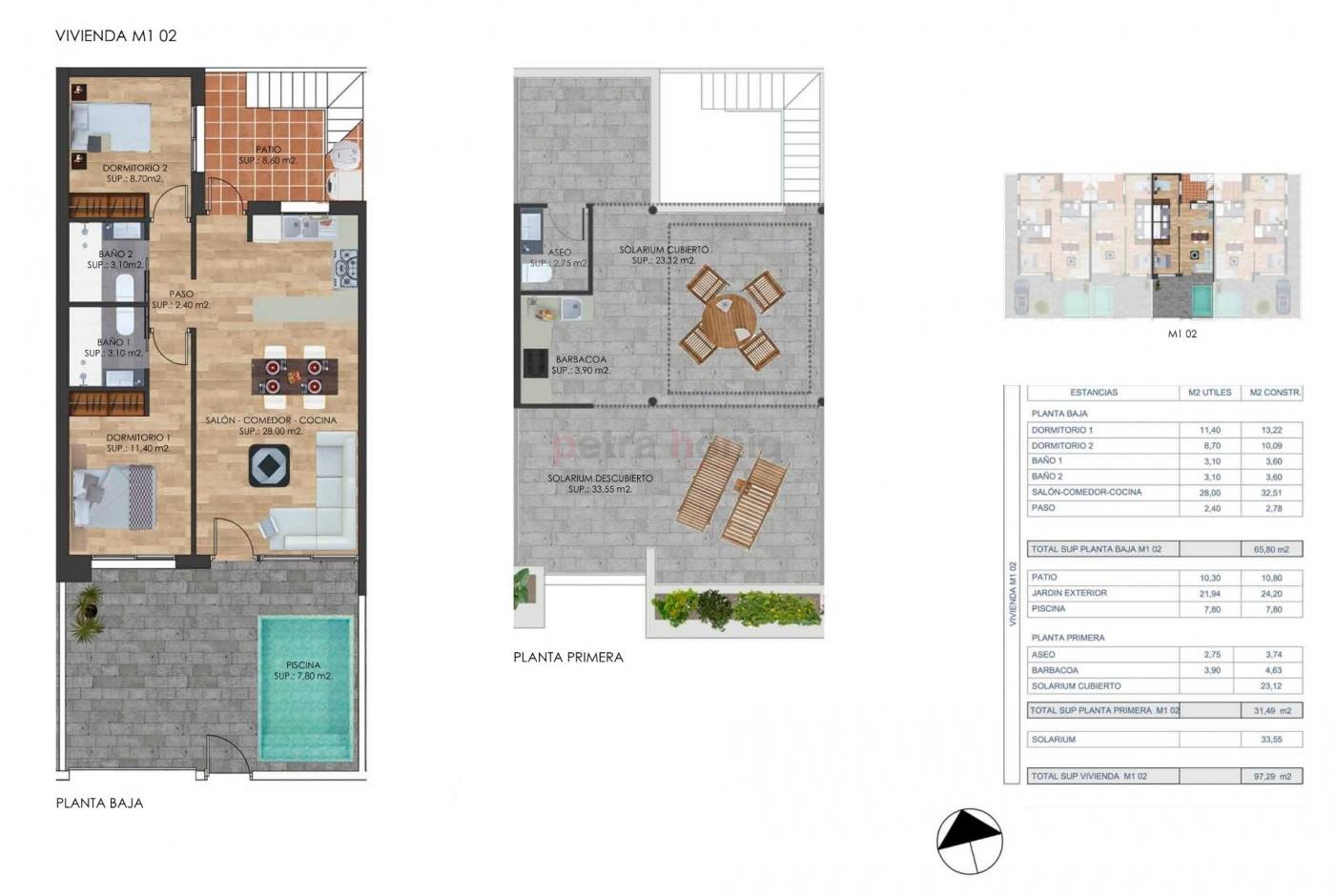 Neubau-Projekte - Reihenhaus - Other areas - Torre-pacheco