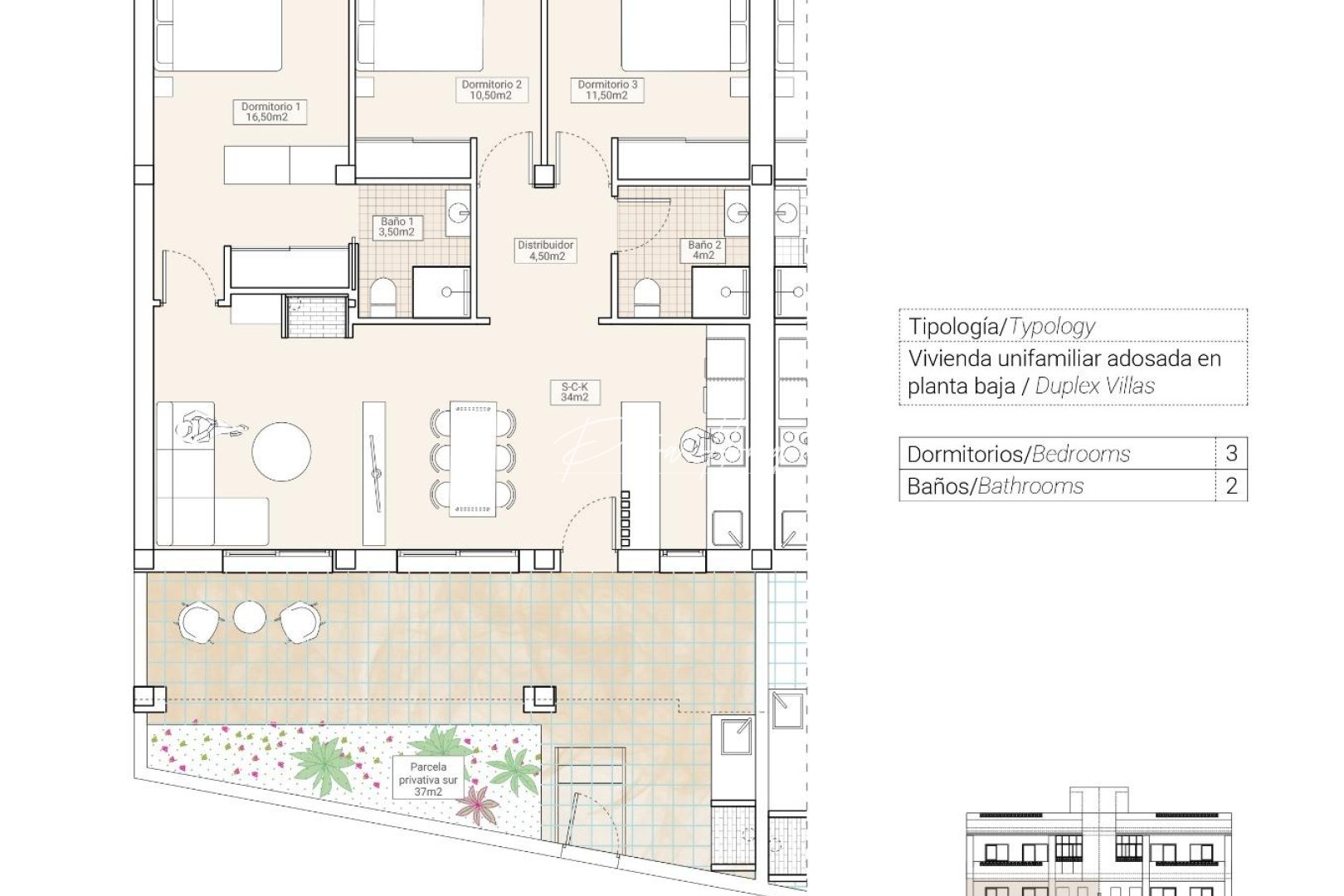 Neubau-Projekte - Bungalow - Hondón de las Nieves - El Salero