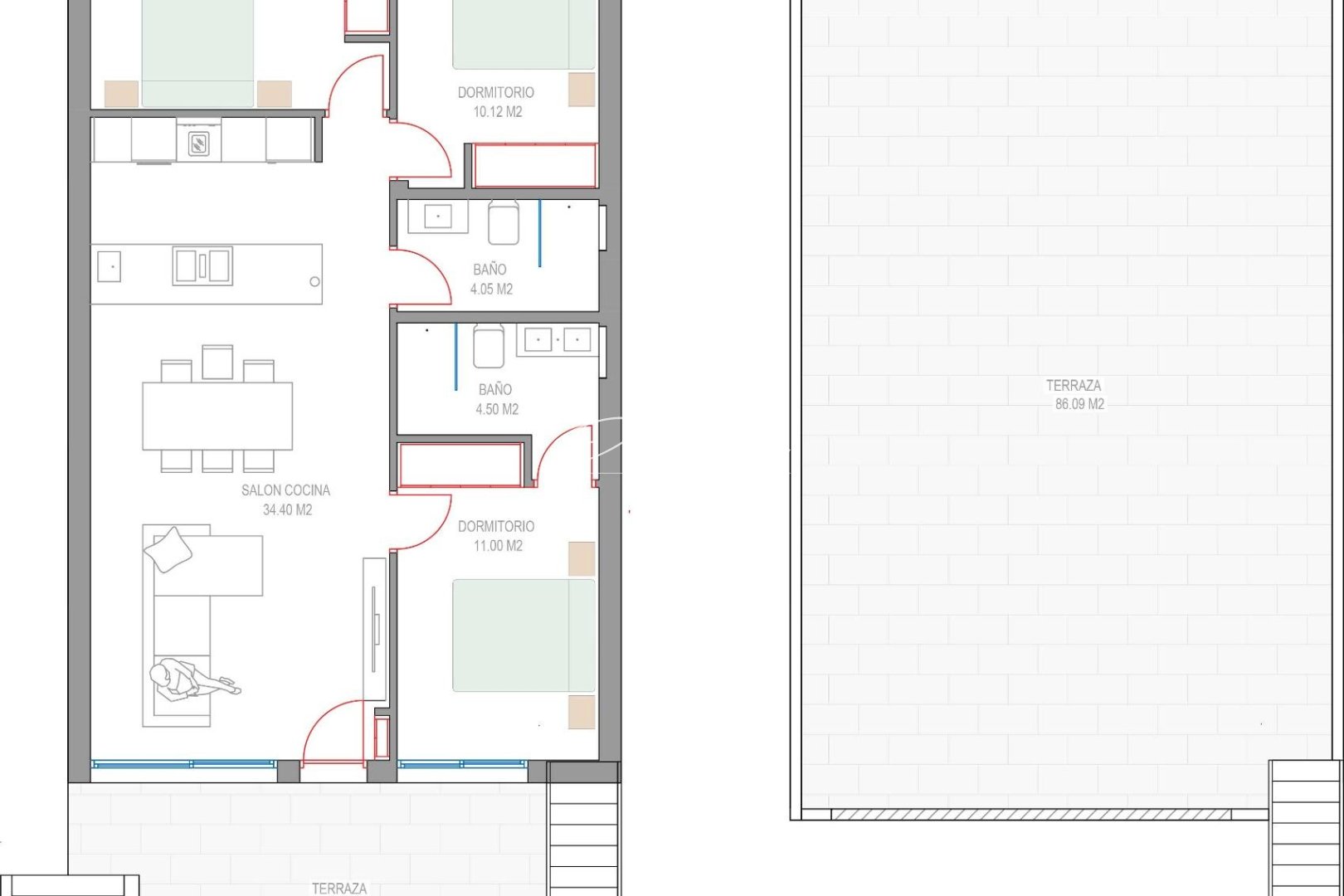 Neubau-Projekte - Bungalow - Pilar de La Horadada - Parque del Mediterraneo
