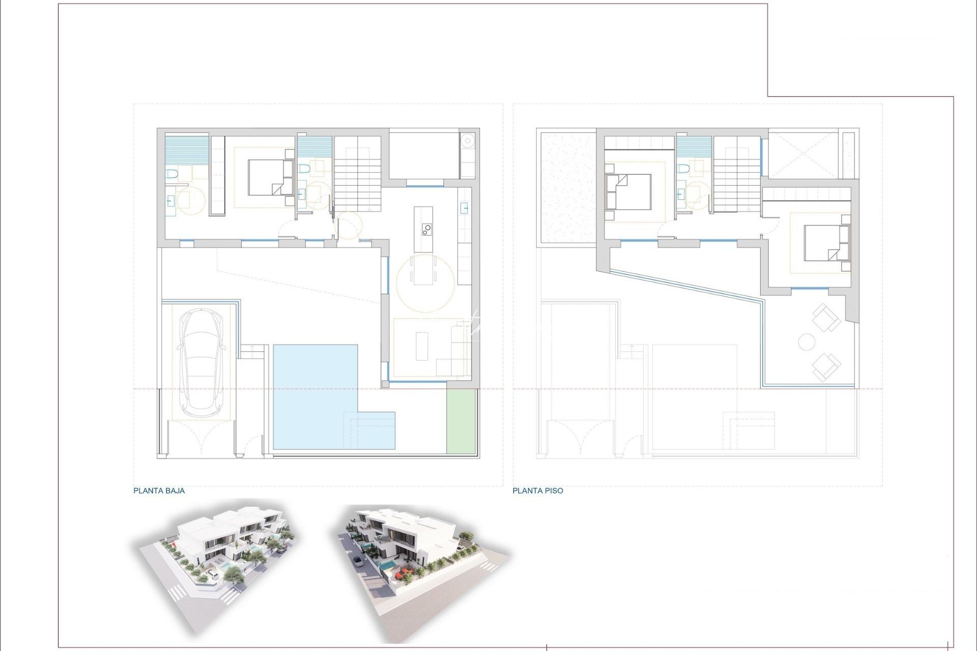 Neubau-Projekte - Doppelhaushälfte - Dolores - urbanizacion