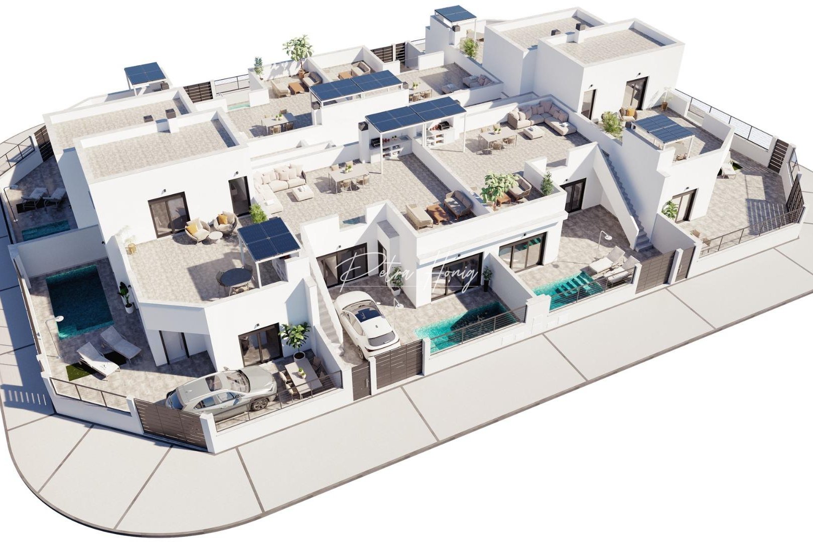 Neubau-Projekte - Doppelhaushälfte - Other areas - El Alba