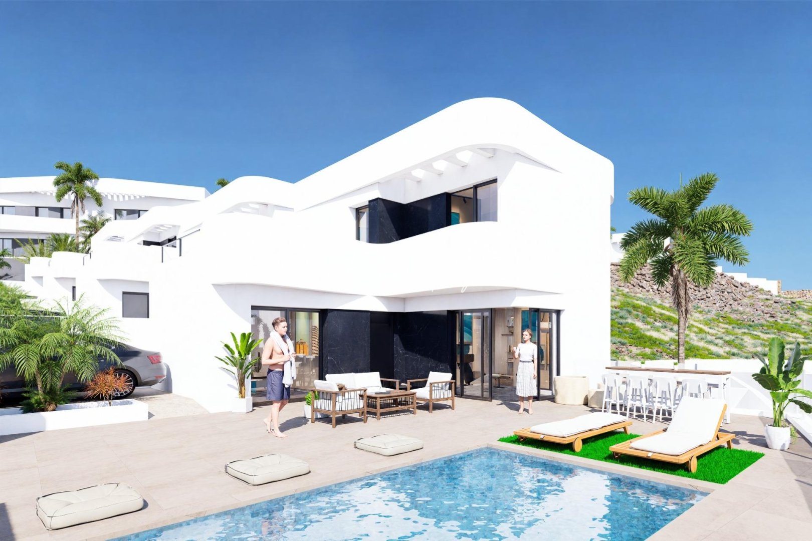 Neubau-Projekte - Einfamilienhaus - Algorfa - La Finca Golf - La Finca Golf