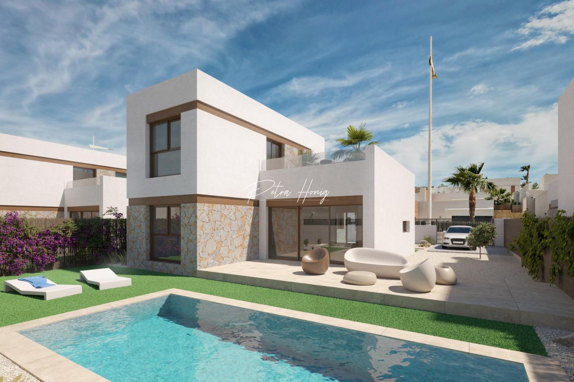 Neubau-Projekte - Einfamilienhaus - Algorfa - La Finca Golf