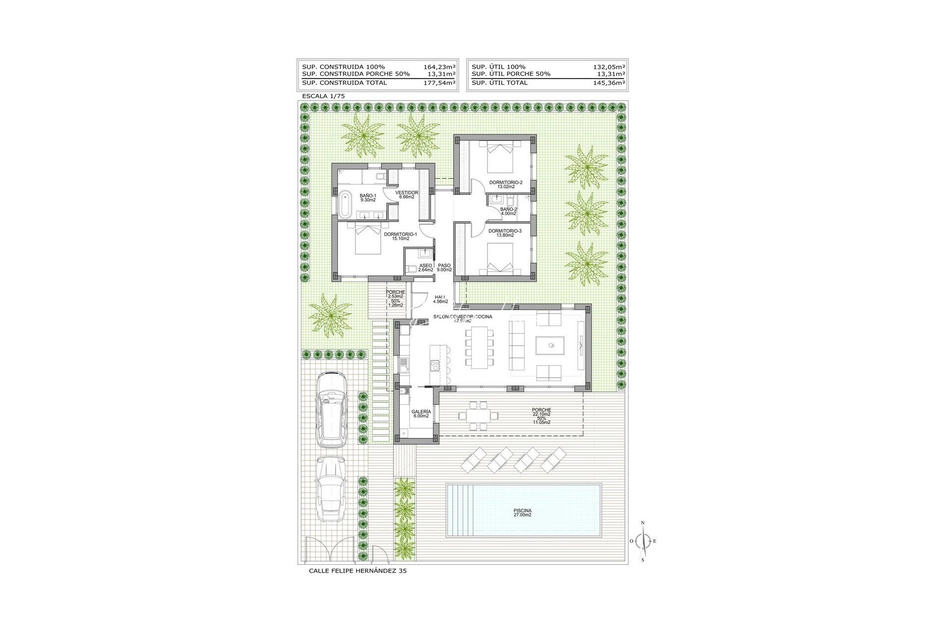 Neubau-Projekte - Einfamilienhaus - Benijófar - Polideportivo