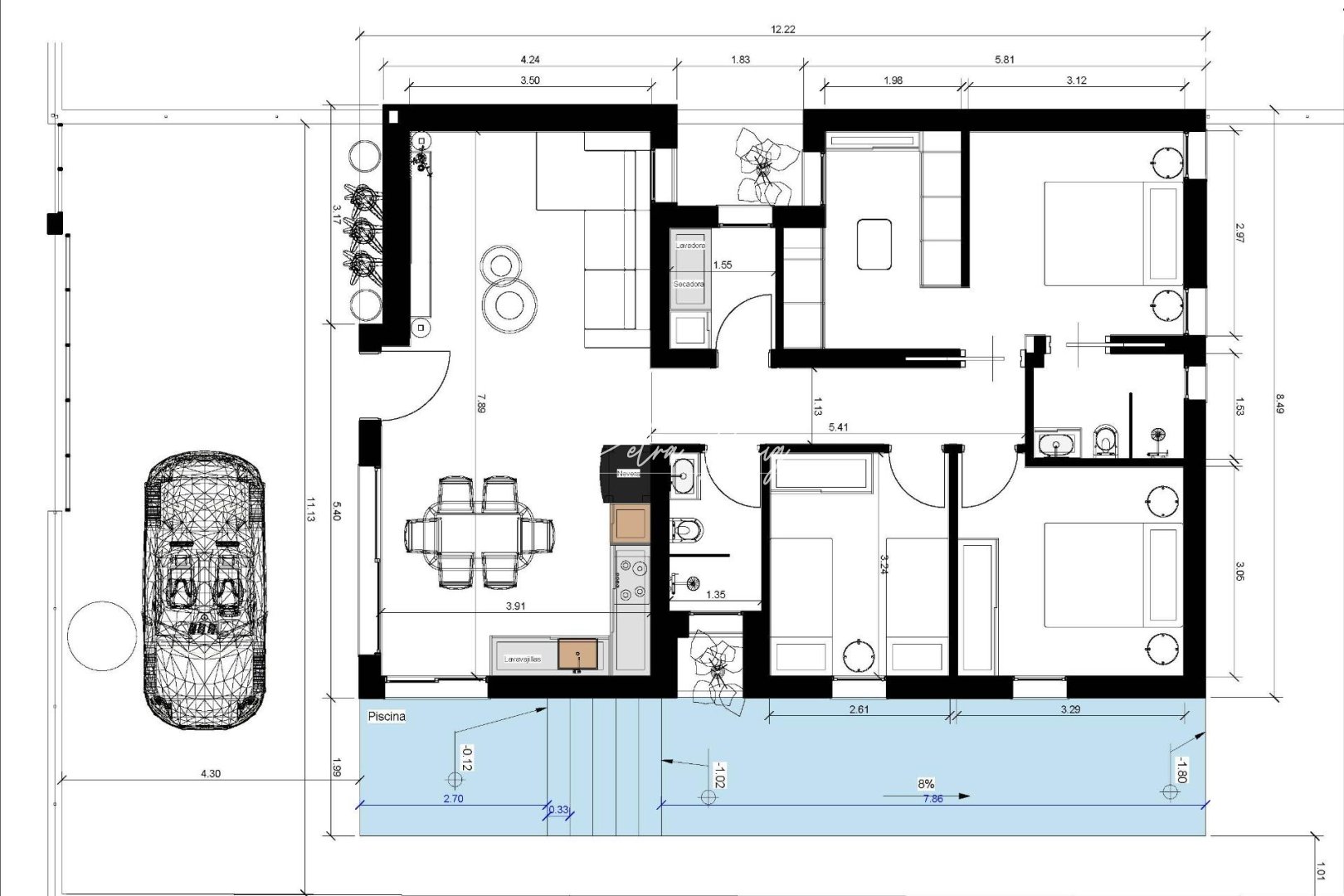 Neubau-Projekte - Einfamilienhaus - Benijofar - Urb. Monteazul
