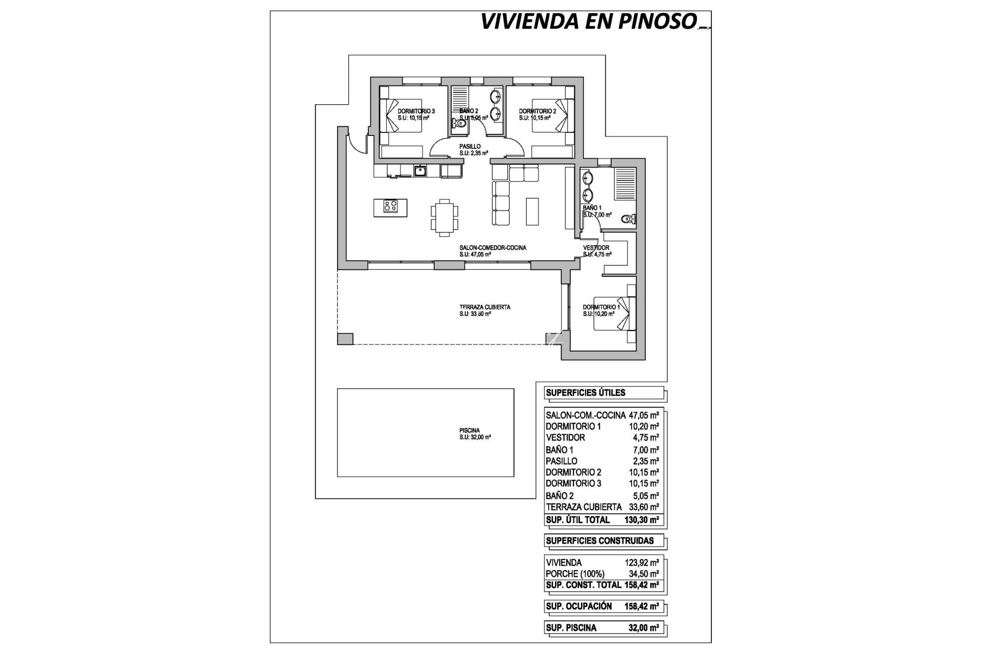 Neubau-Projekte - Einfamilienhaus - Pinoso - Lel