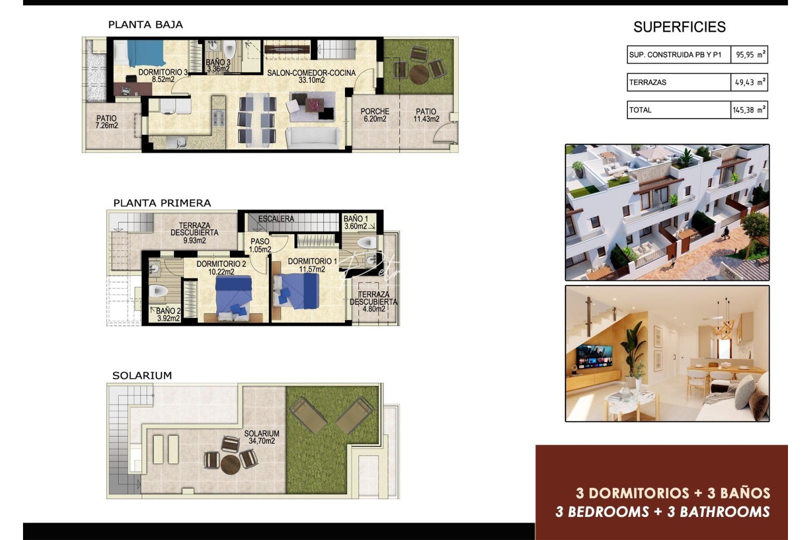 Neubau-Projekte - Reihenhaus - Orihuela Costa - Vistabella golf