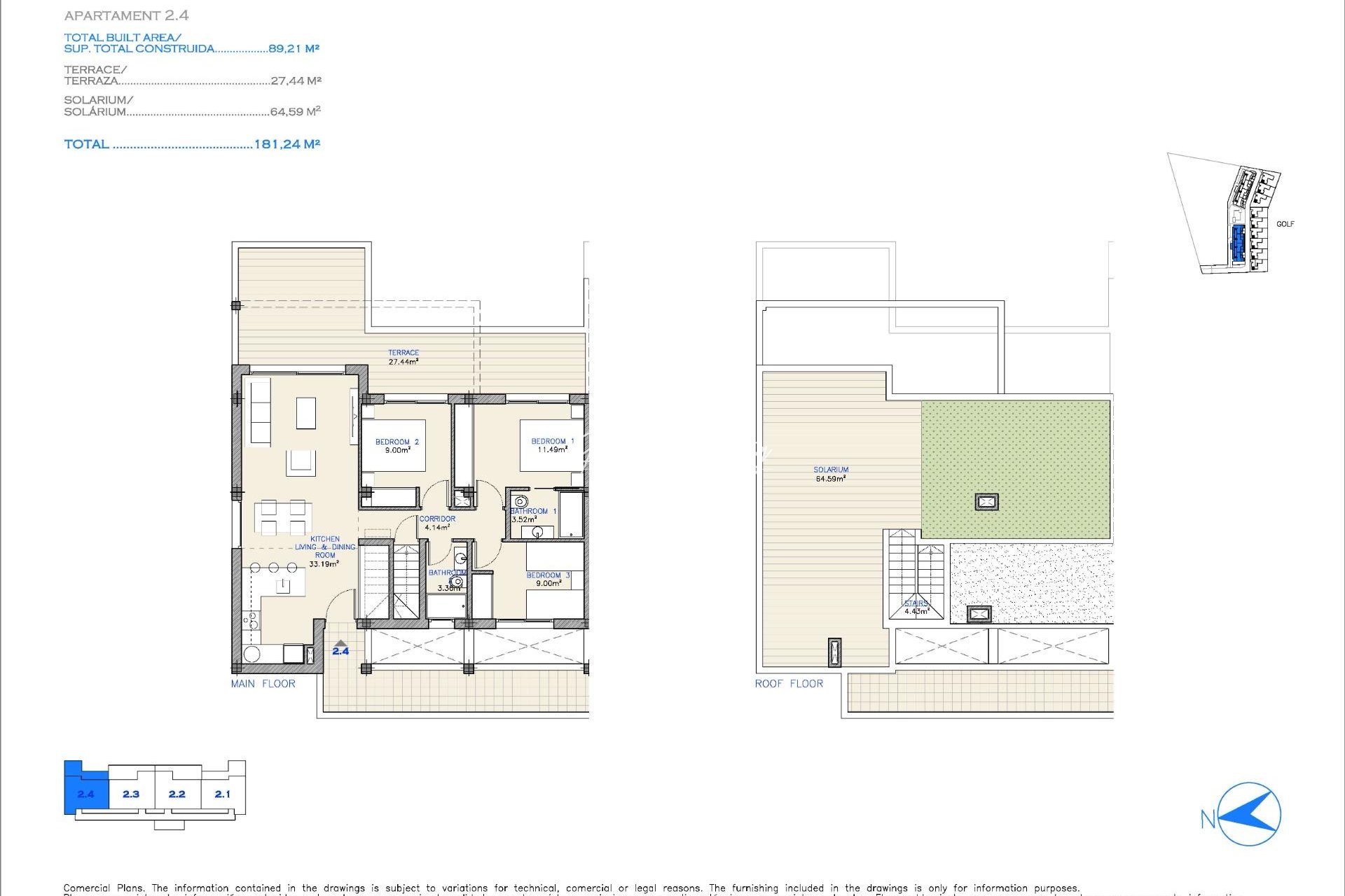 New build - Apartment - Los Alcazares - Serena Golf