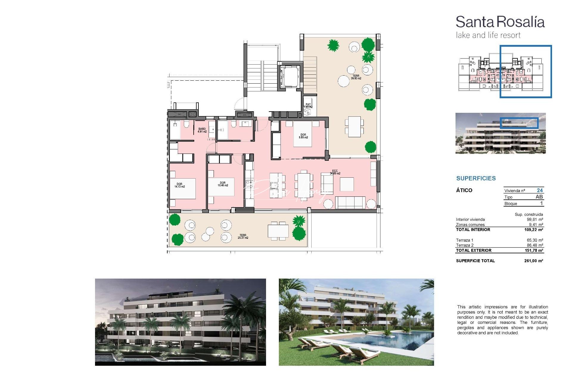 New build - Apartment - Other areas - Santa Rosalia Lake And Life Resort