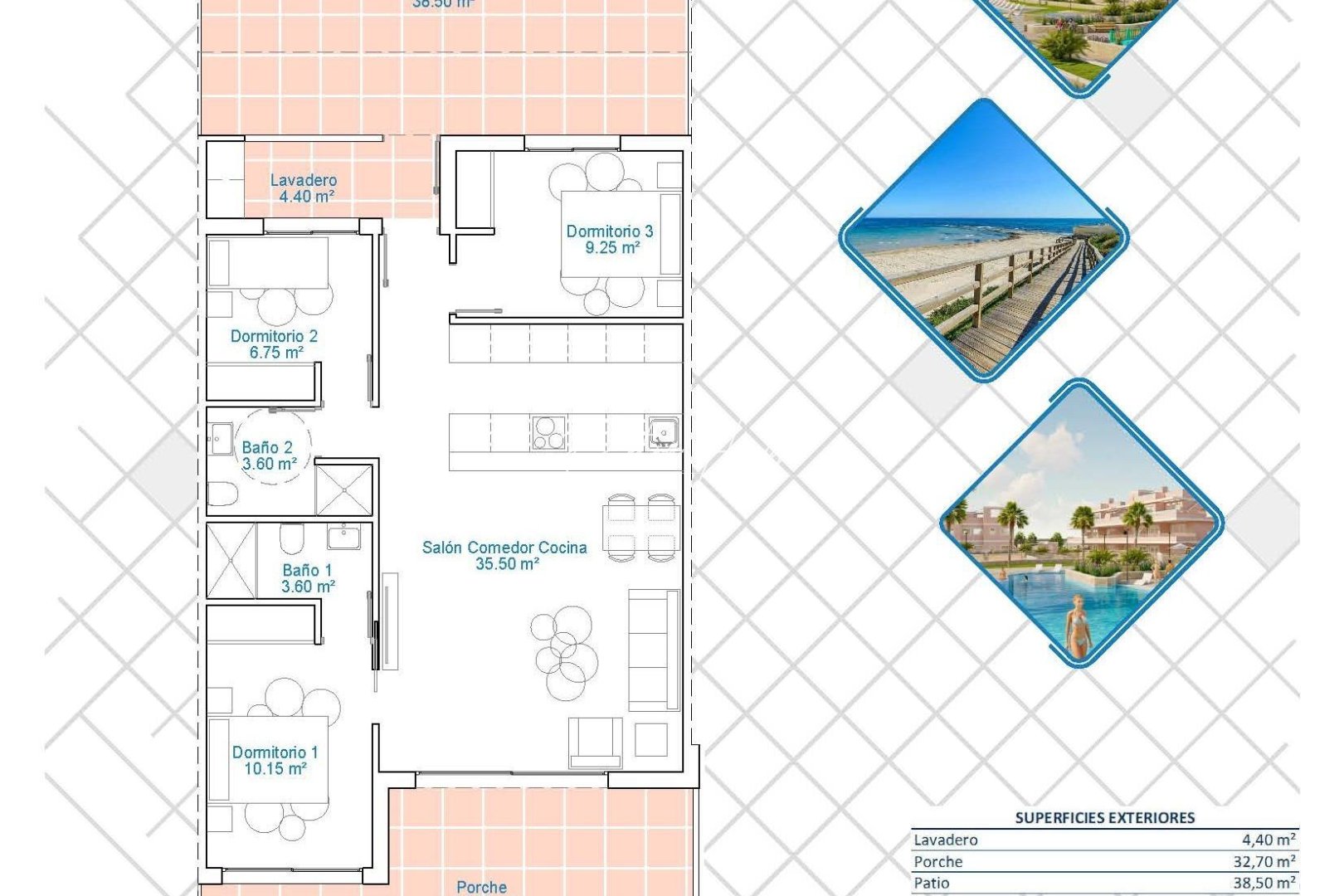 New build - Apartment - Pilar de La Horadada - Lo Monte