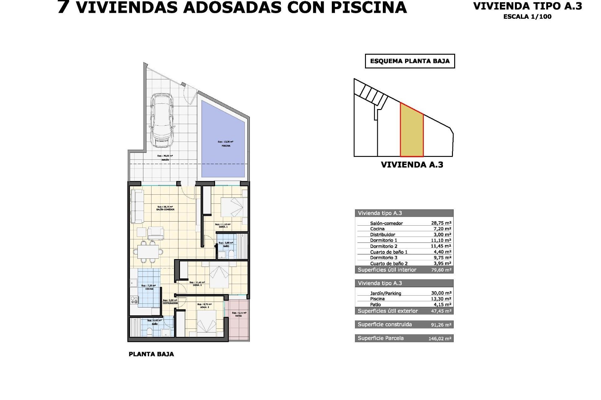 New build - Bungalow - Pilar de La Horadada - pueblo