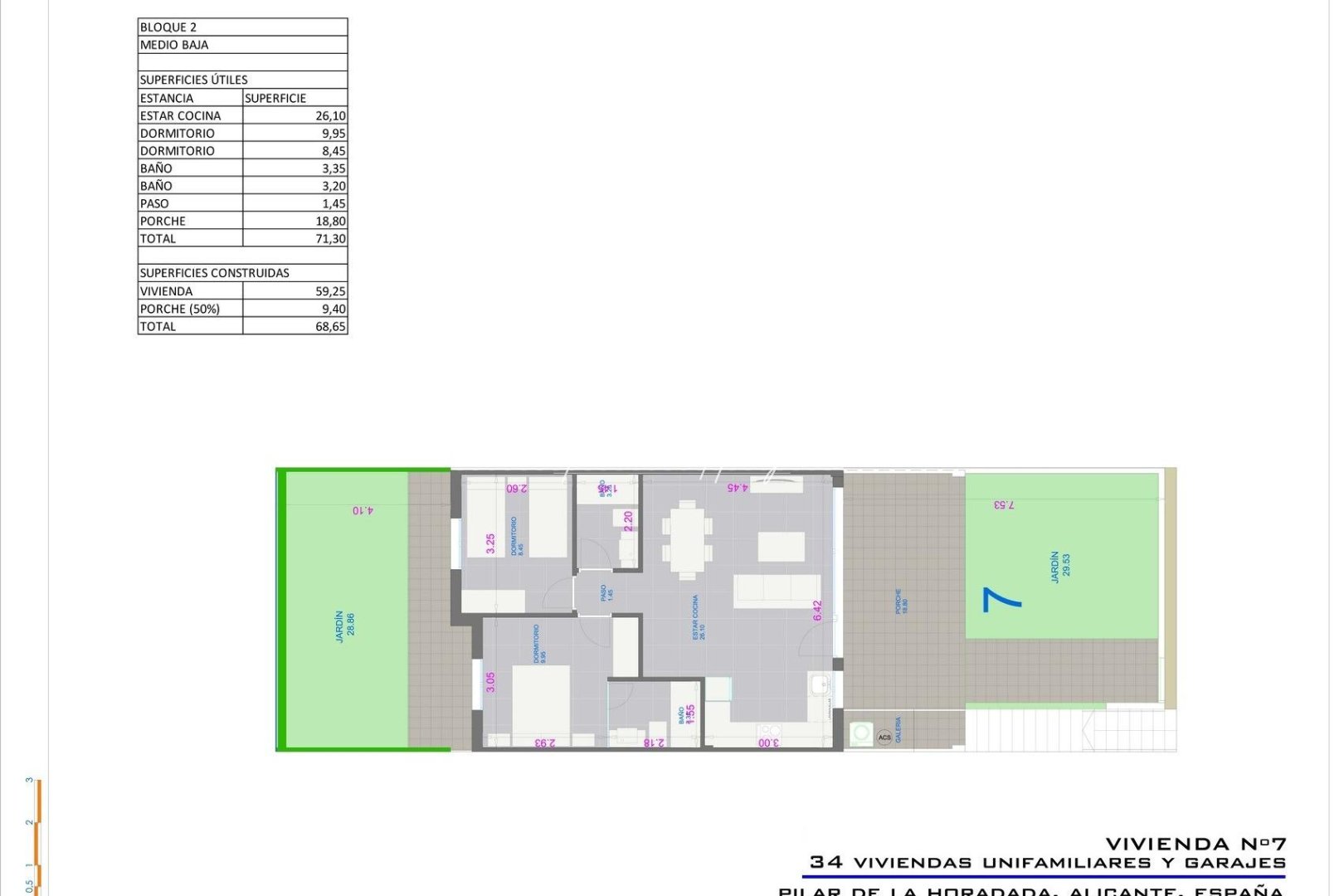 New build - Bungalow - Pilar de La Horadada - pueblo