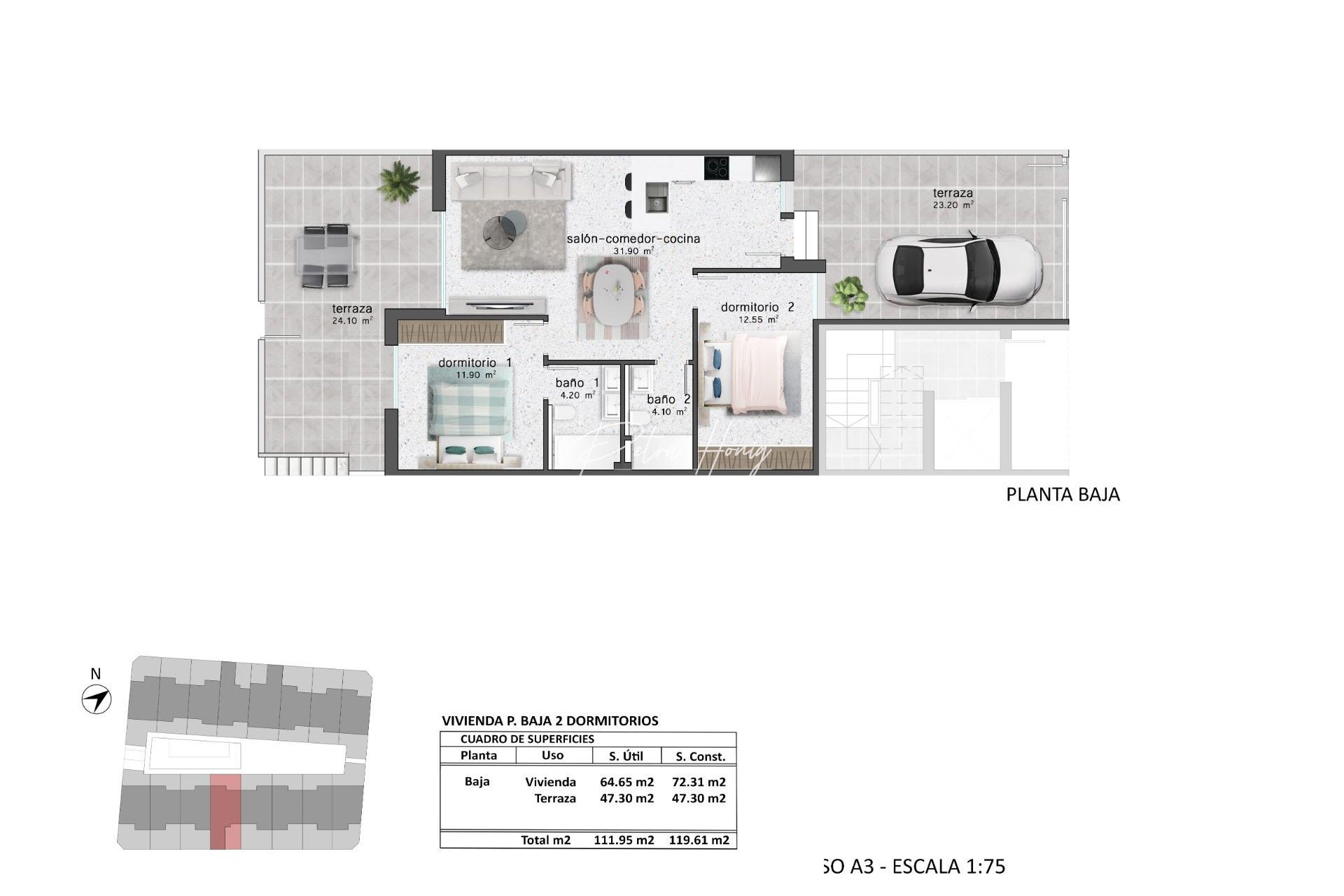 New build - Bungalow - Pilar de La Horadada - pueblo