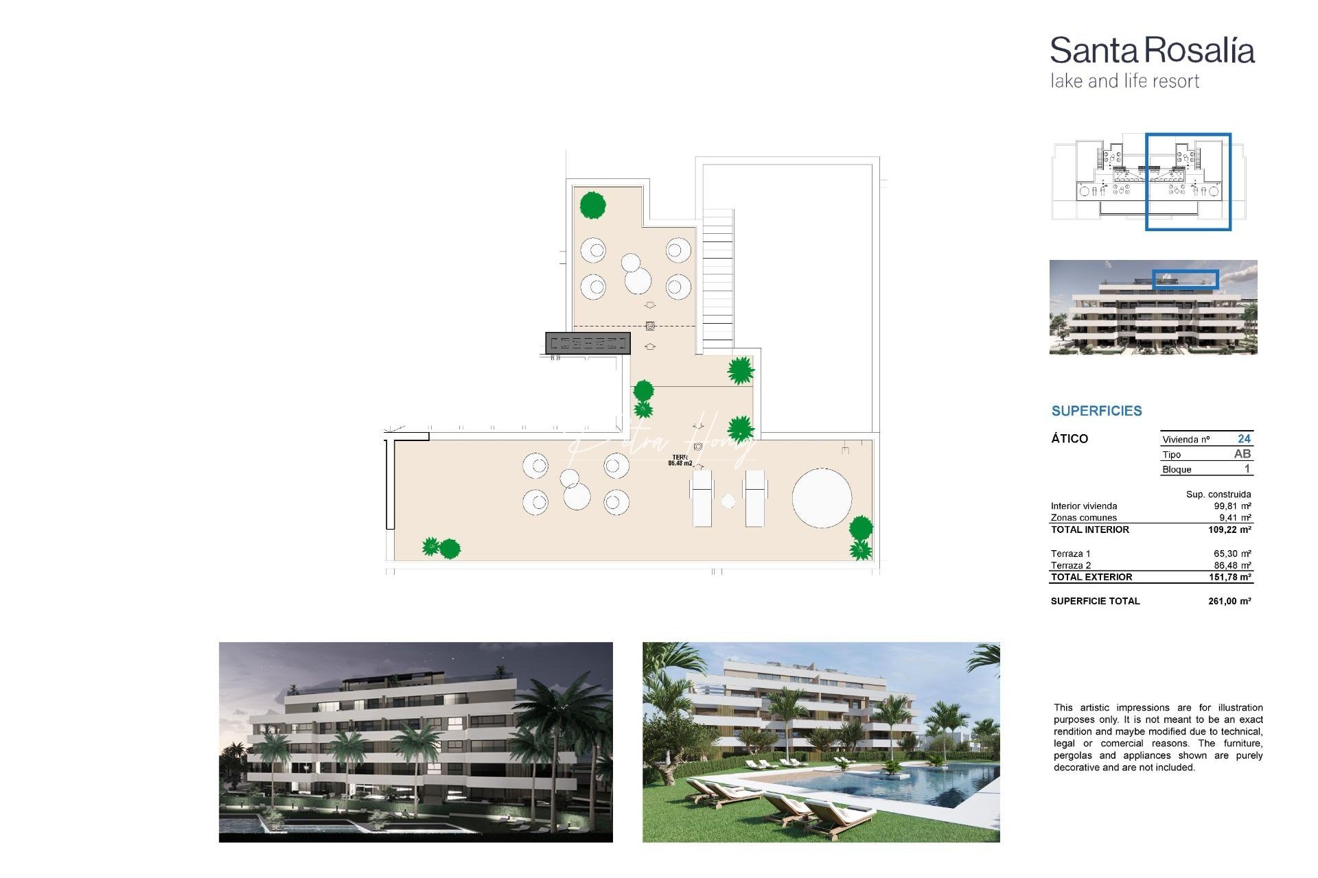 nieuw - Appartement - Other areas - Santa Rosalia Lake And Life Resort