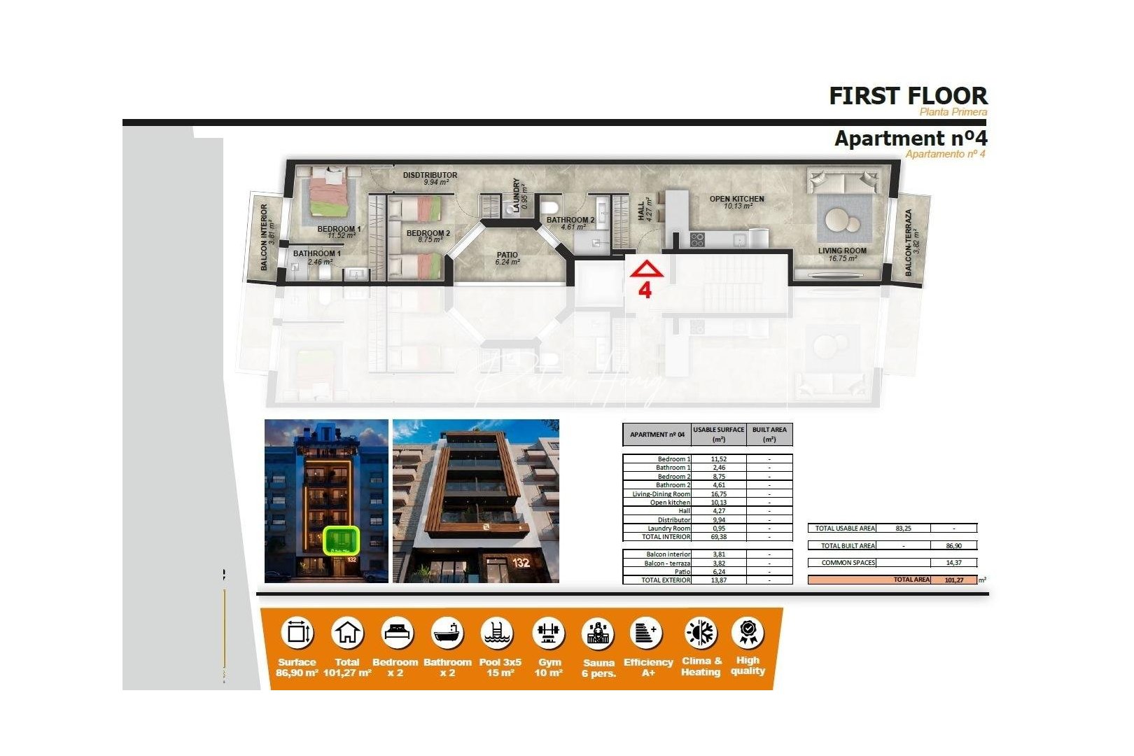 Nouvelle Construction - Appartement - Torrevieja - Playa de El Cura