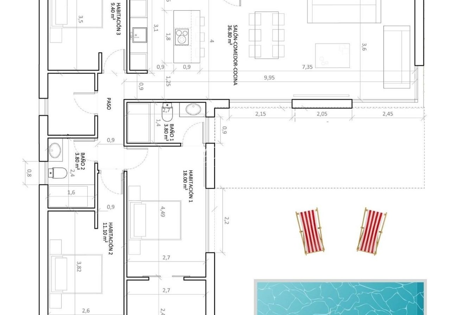 Nouvelle Construction - Villa - Hondón de las Nieves - Urbaniz La Montañosa