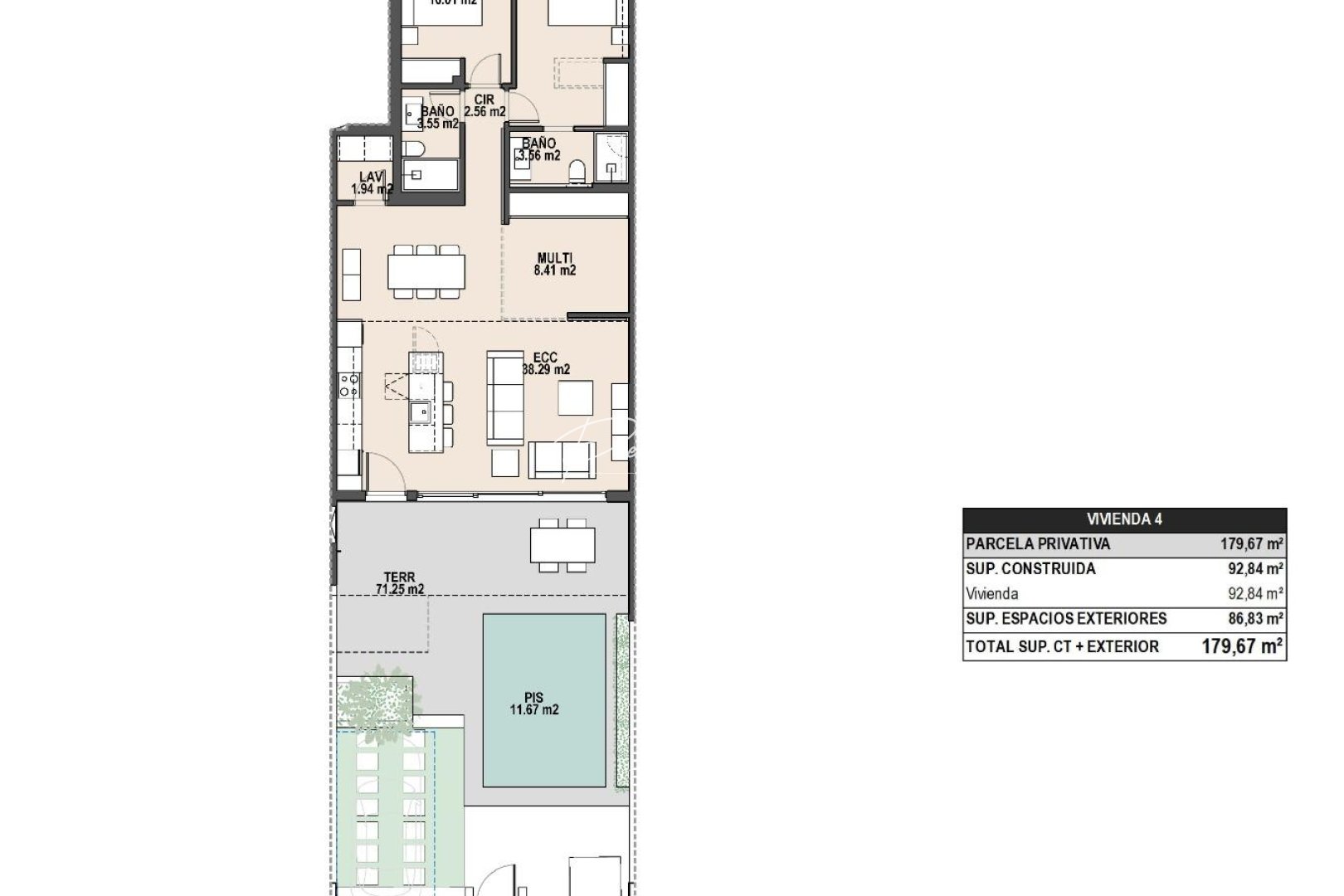 новый - Bungalow - Pilar de La Horadada - parques de Andromeda