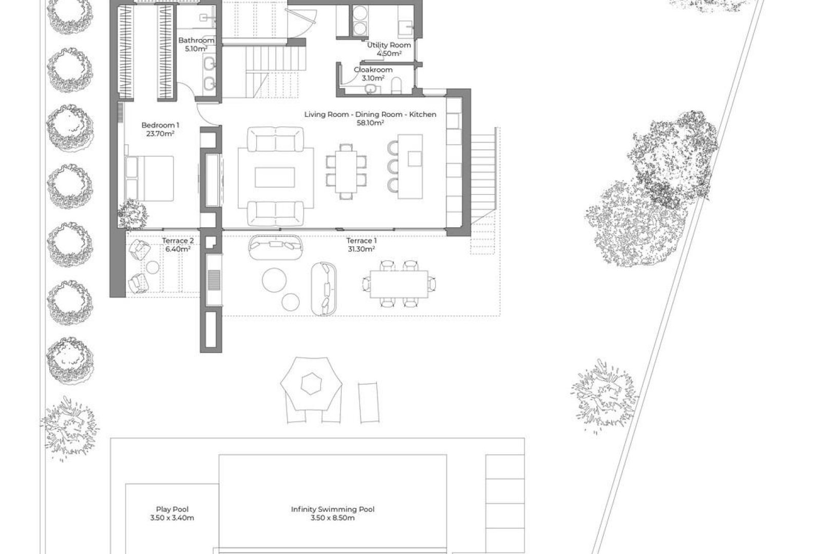новый - Вилла - Other areas - Desert Springs Golf Club