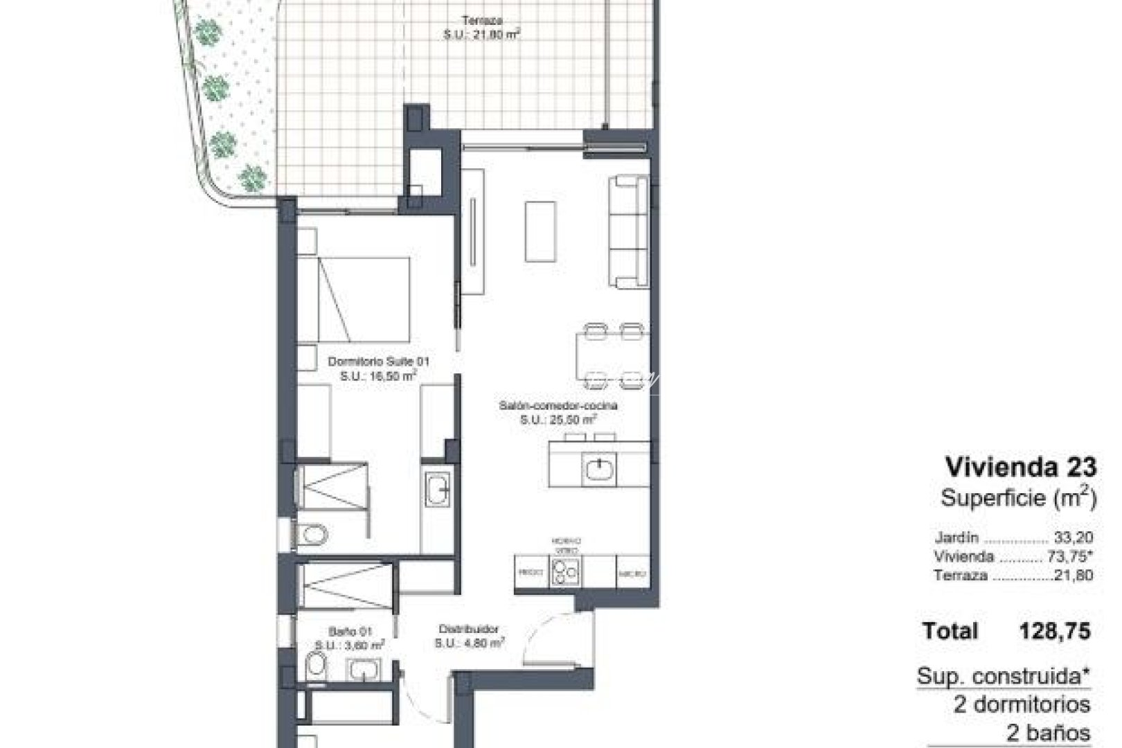 Nybygg - Bungalow - Ciudad Quesada - Lo Marabu