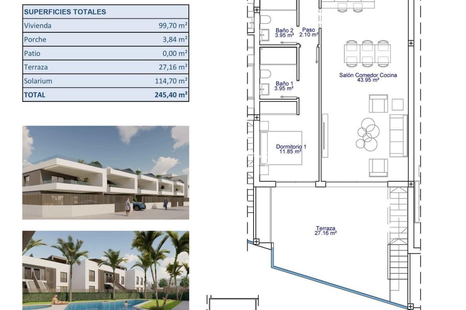 Obra Nueva - Bungalow - Pilar de La Horadada - pueblo