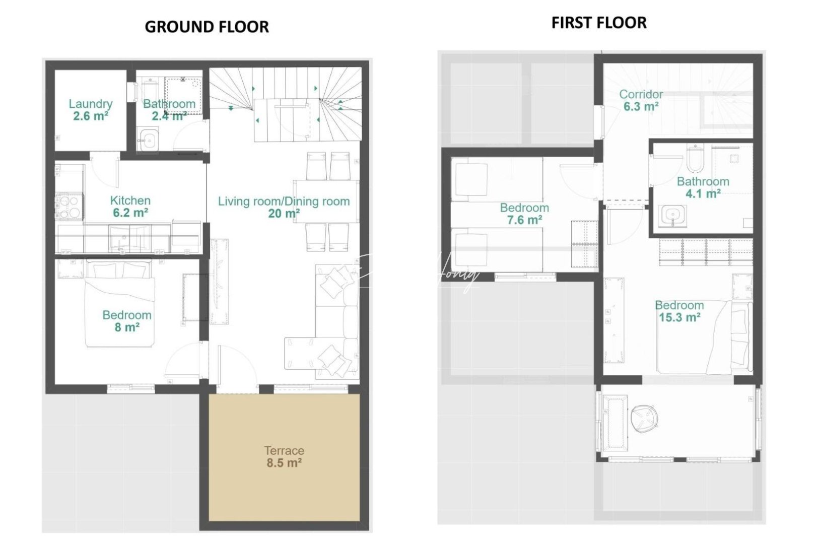 Resales - Rekkehus - Other areas - Urbanización Perla del Mar