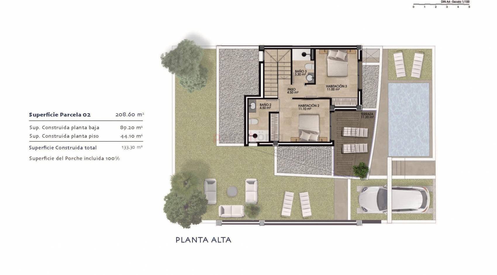 Neubau-Projekte - Einfamilienhaus - Dolores - polideportivo