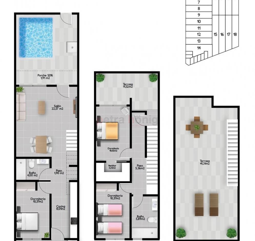 Neubau-Projekte - Reihenhaus - San Pedro del Pinatar - Los antolinos