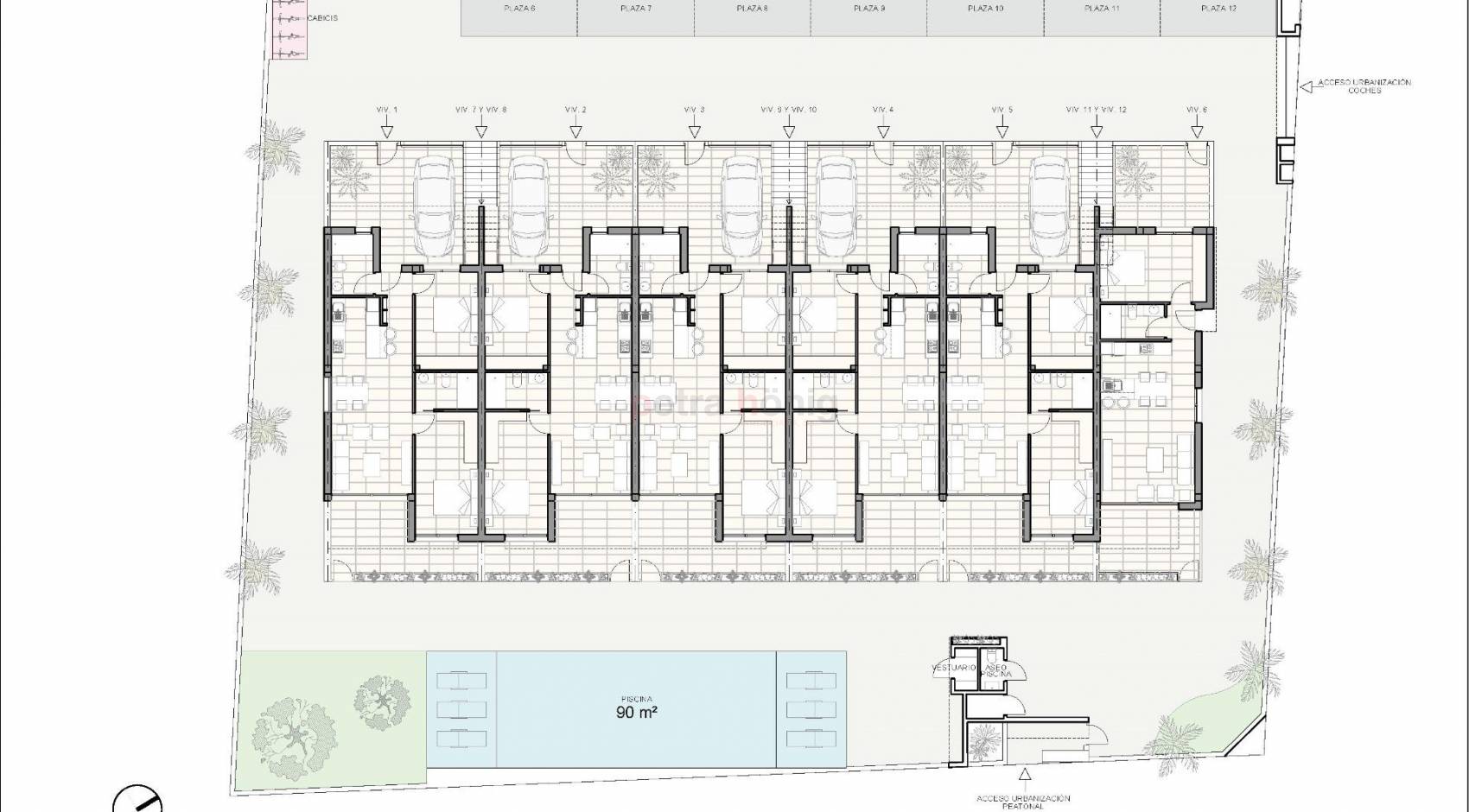 New build - Bungalow - Pilar de La Horadada - Zona Pueblo