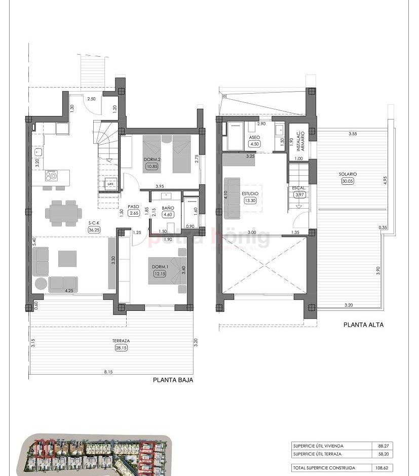 Neubau-Projekte - Doppelhaushälfte - Algorfa - La Finca Golf