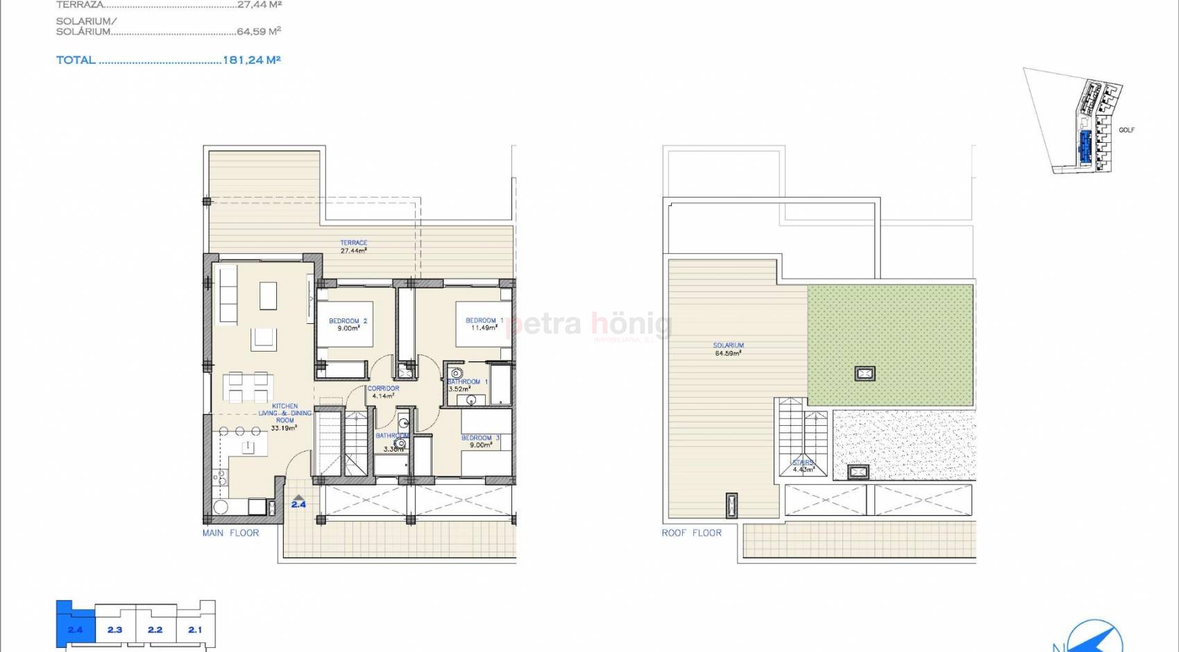 Neubau-Projekte - Apartment - Other areas - Serena Golf