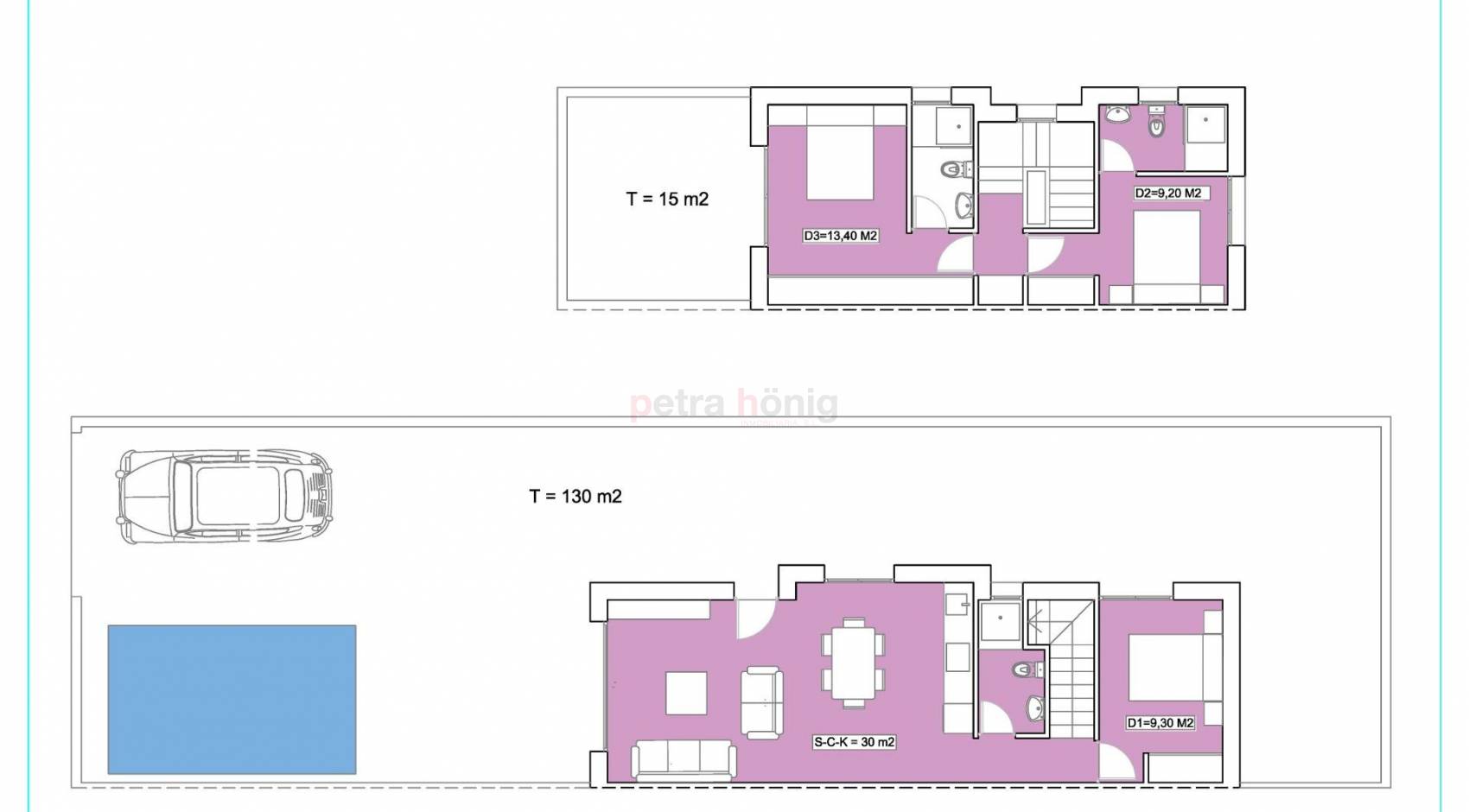 Neubau-Projekte - Einfamilienhaus - Daya Nueva - pueblo