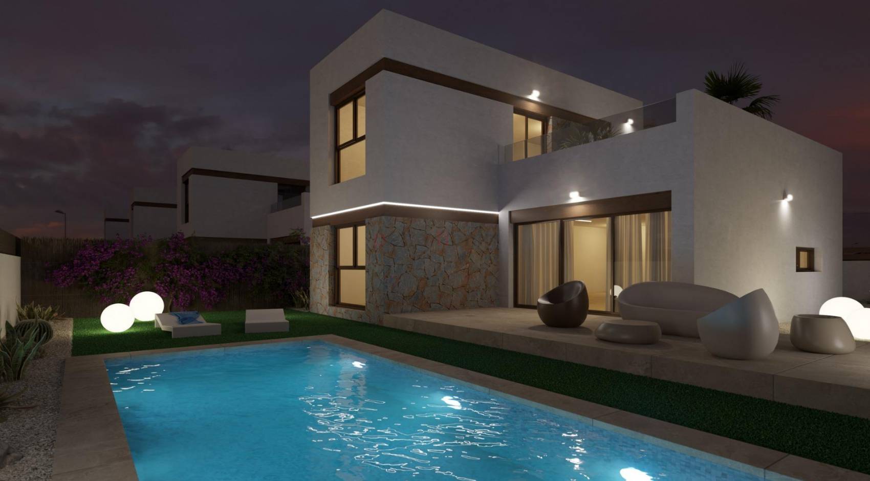 Neubau-Projekte - Einfamilienhaus - Algorfa - La Finca Golf