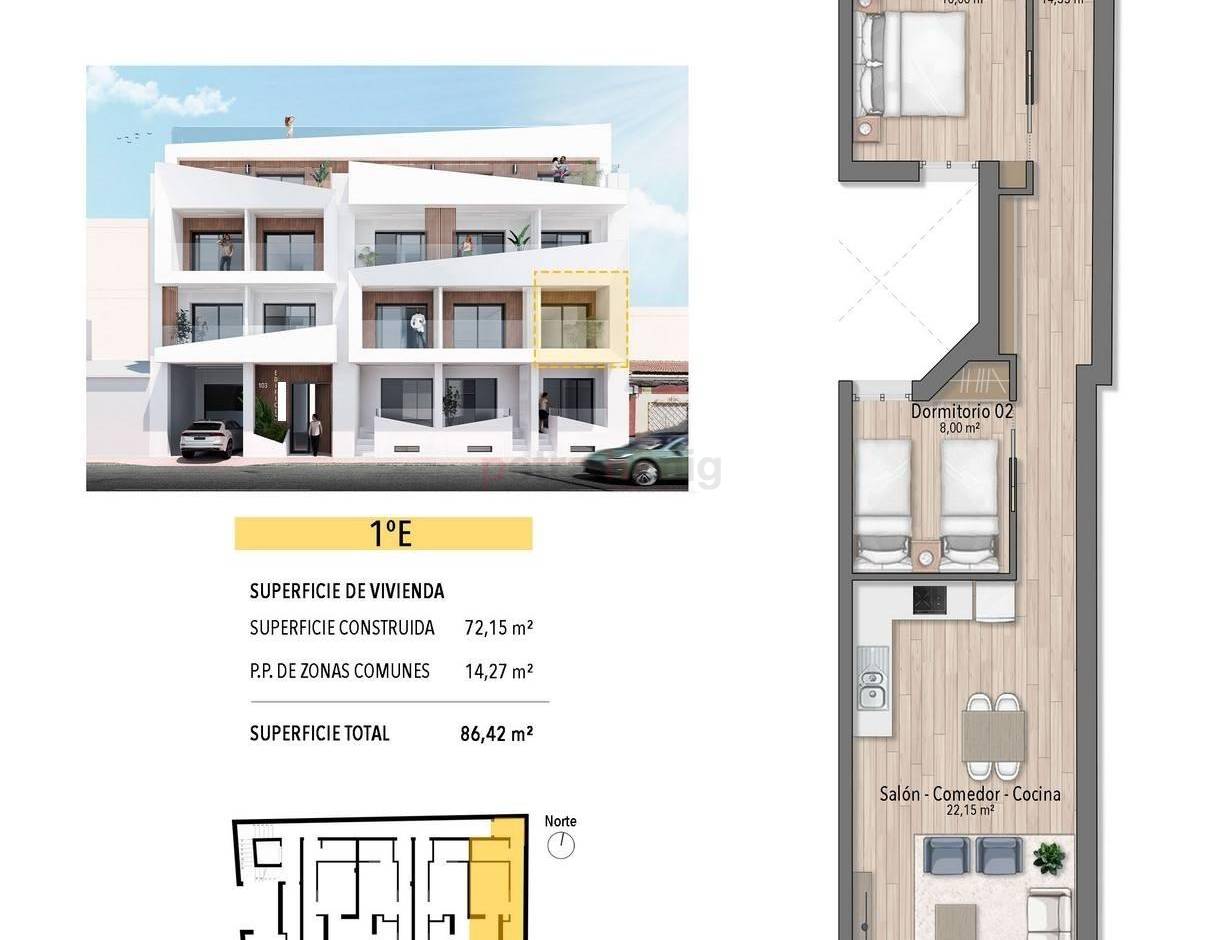 Neubau-Projekte - Apartment - Torrevieja - Playa del Cura