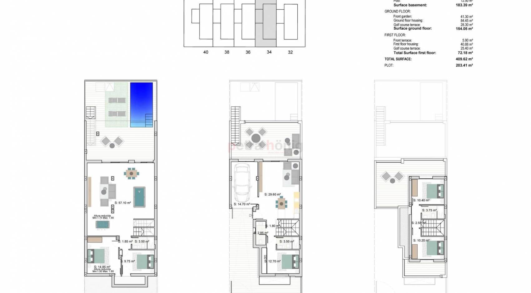 Neubau-Projekte - Reihenhaus - Other areas - Serena Golf