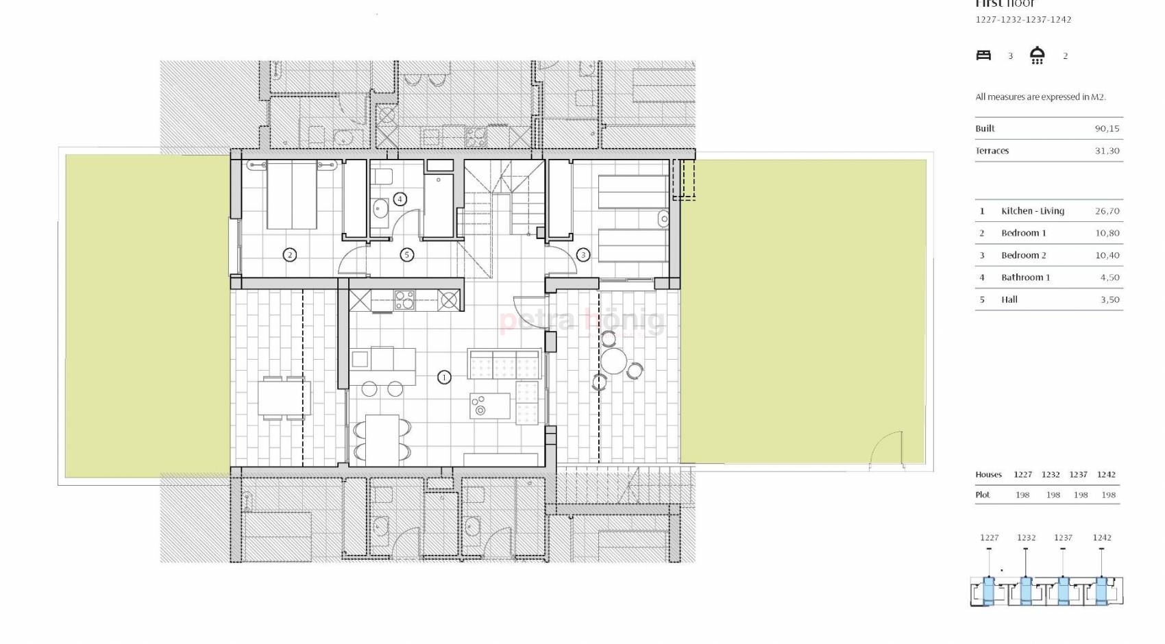 New build - Townhouse - Algorfa - La Finca Golf