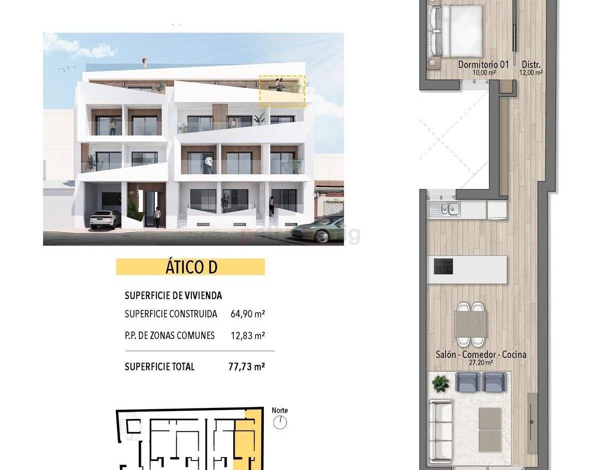 Obra Nueva - Apartamento - Torrevieja - Playa del Cura