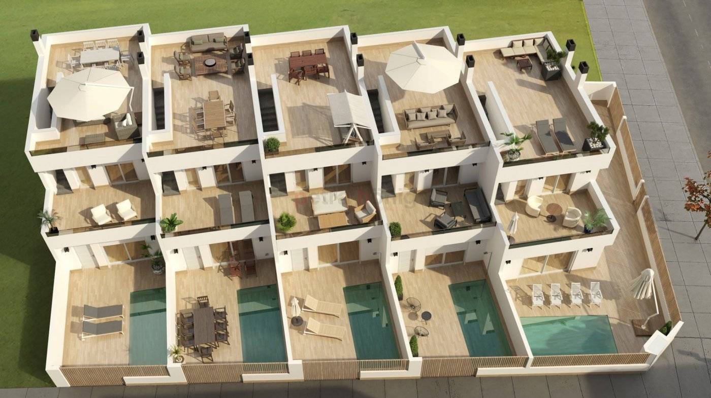 Neubau-Projekte - Doppelhaushälfte - San Pedro del Pinatar - Lo Pagan