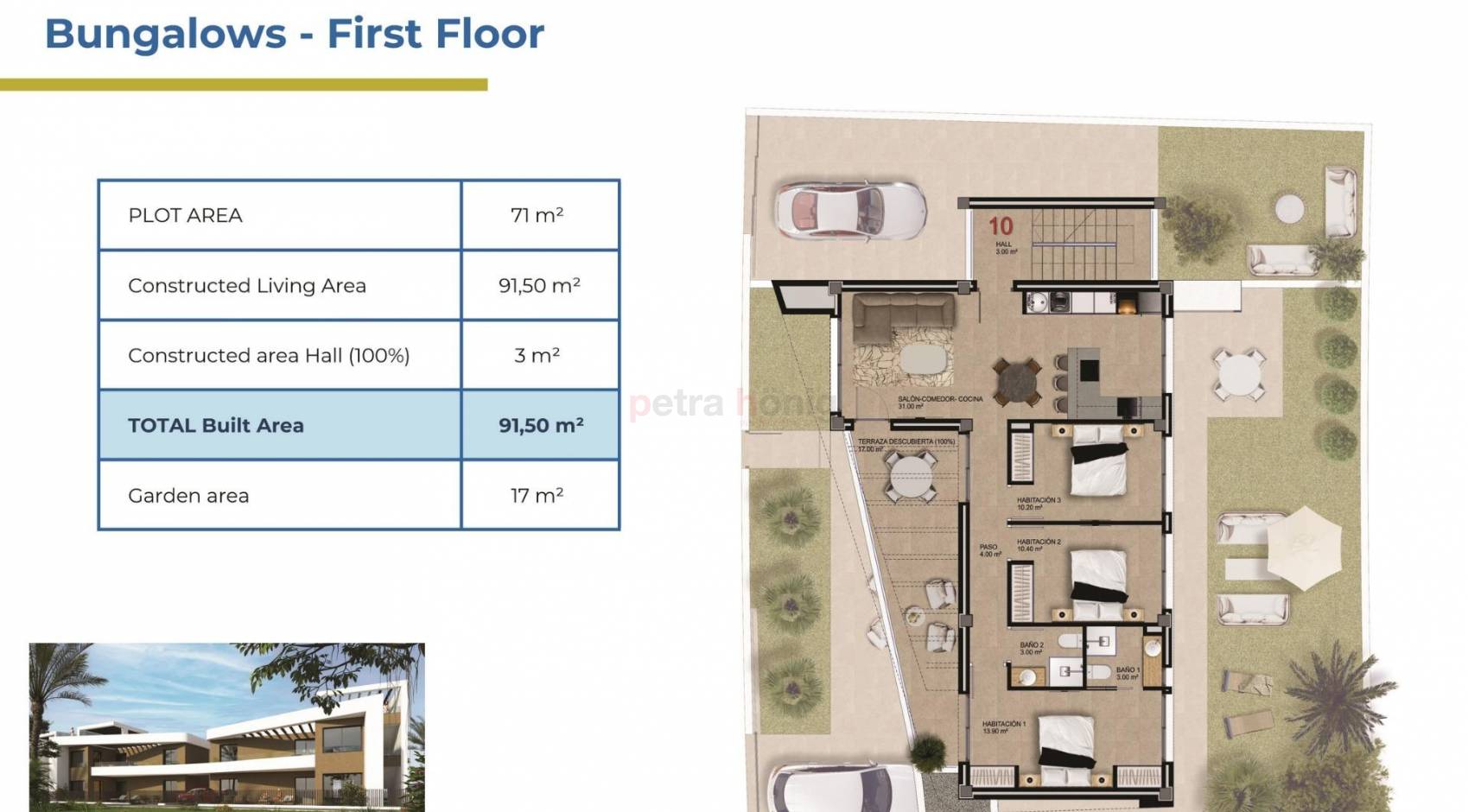 New build - Bungalow - Orihuela Costa - Punta Prima